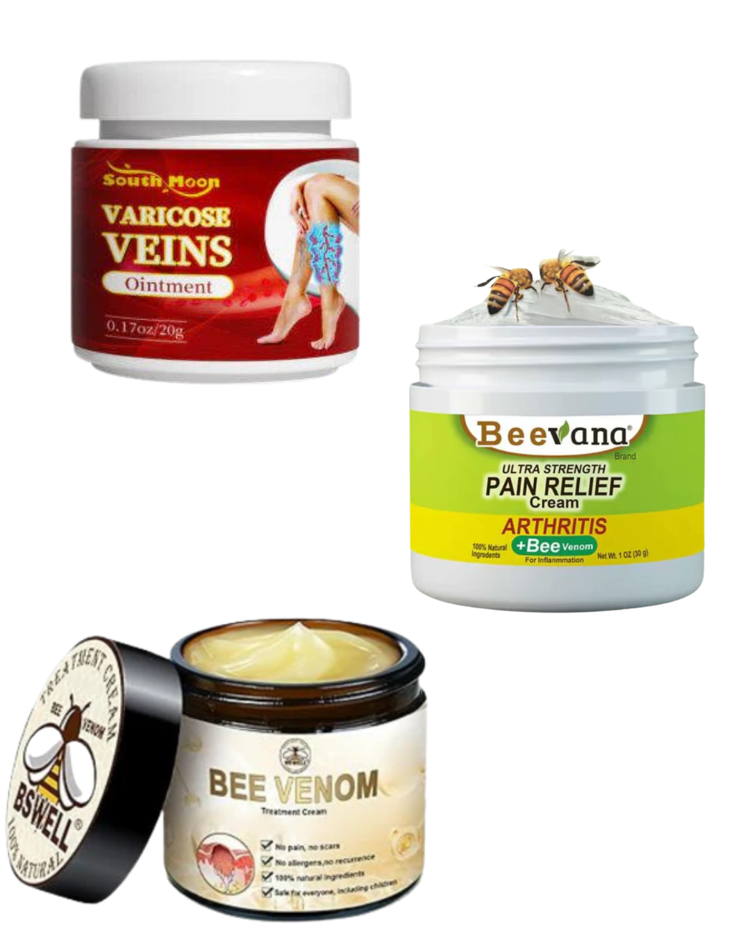 1 Beevana 1 Bee Venom 1 Varicose Crema